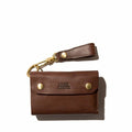 OILED SHRINK LEATHER SHORT WALLET/CHOCO - 101402-23