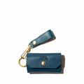 OILED SHRINK LEATHER KEY CASE/ NAVY - 101404-75