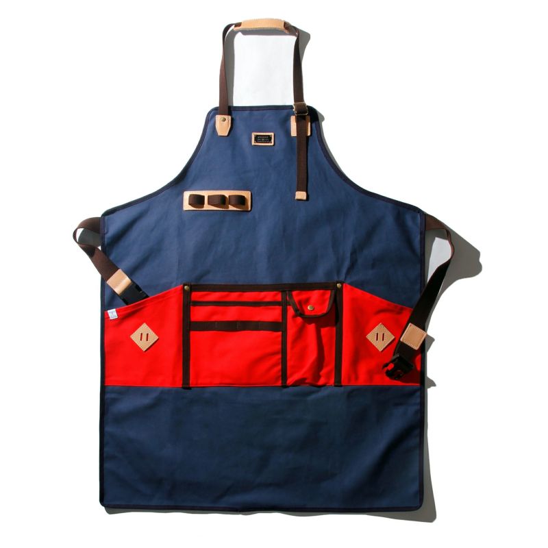 CANVAS APRON sizeL/NAVY