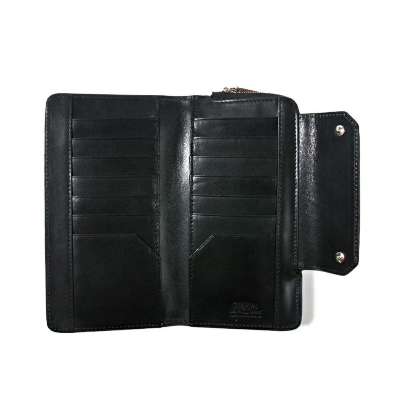 LEATHER MOBILE WALLET LONG/BLACK