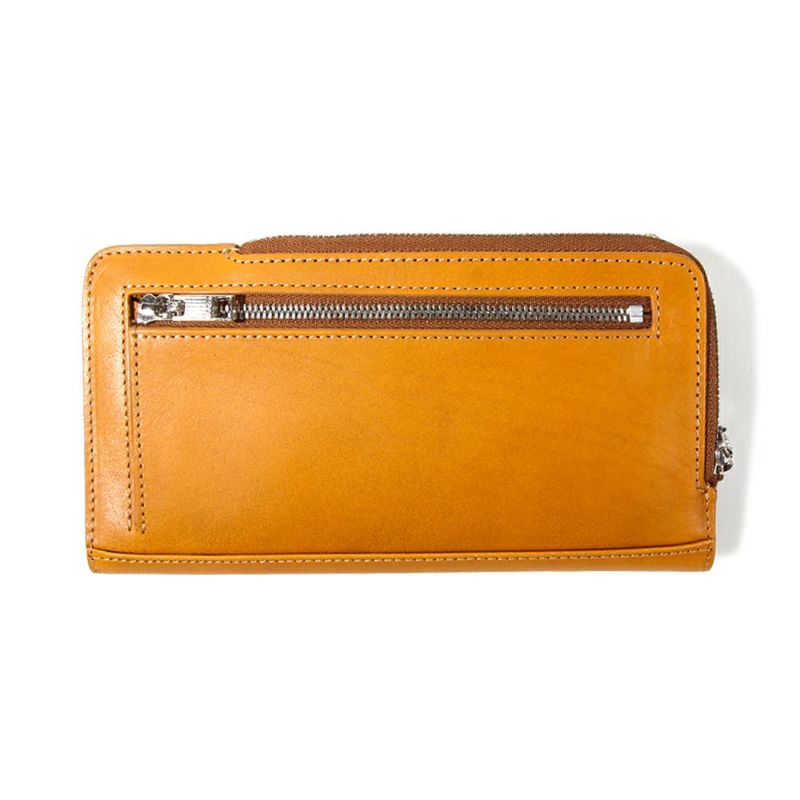 LEATHER MOBILE WALLET LONG/CAMEL