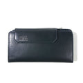 LEATHER MOBILE WALLET LONG/NAVY - 081600-75