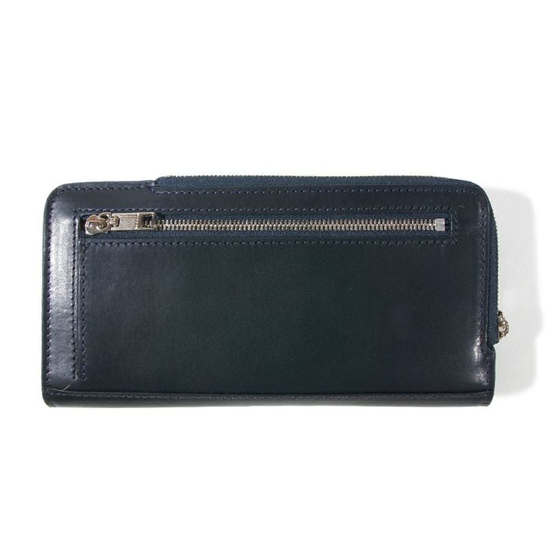 LEATHER MOBILE WALLET LONG/NAVY