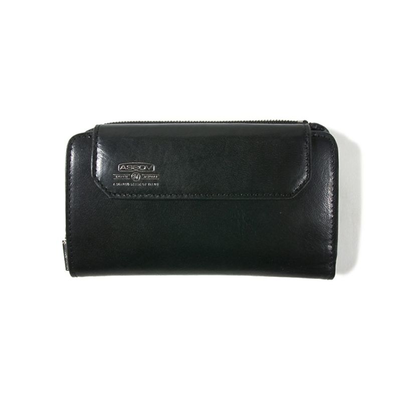 LEATHER MOBILE WALLET SHORT/BLACK - 081601-10