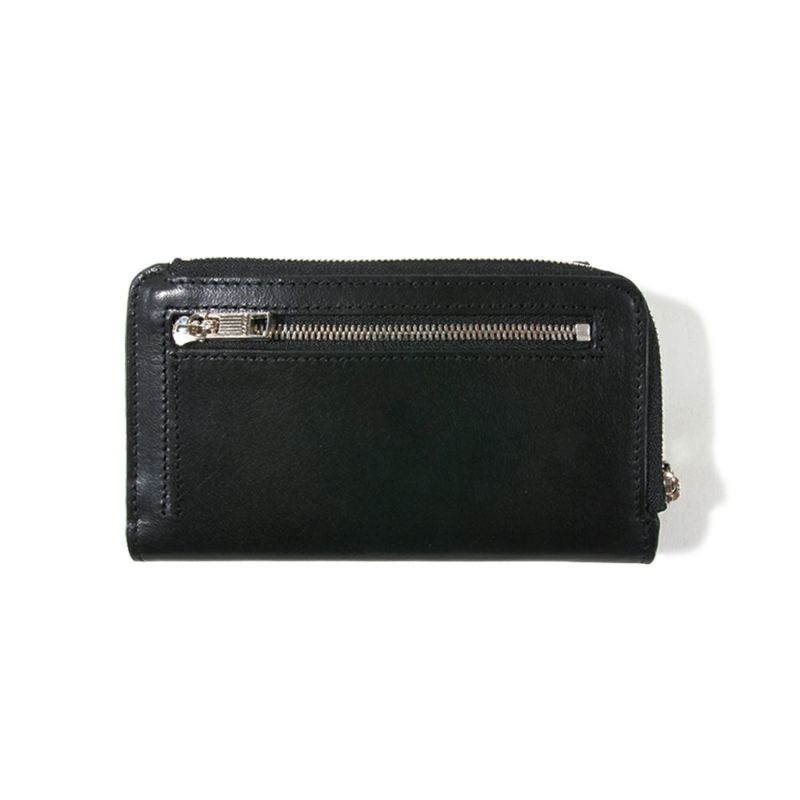 LEATHER MOBILE WALLET SHORT/BLACK