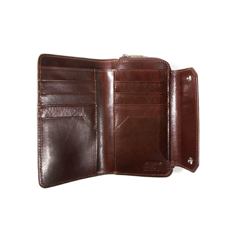 LEATHER MOBILE WALLET SHORT/CHOCO