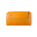 LEATHER MOBILE WALLET SHORT/CAMEL - 081601-24