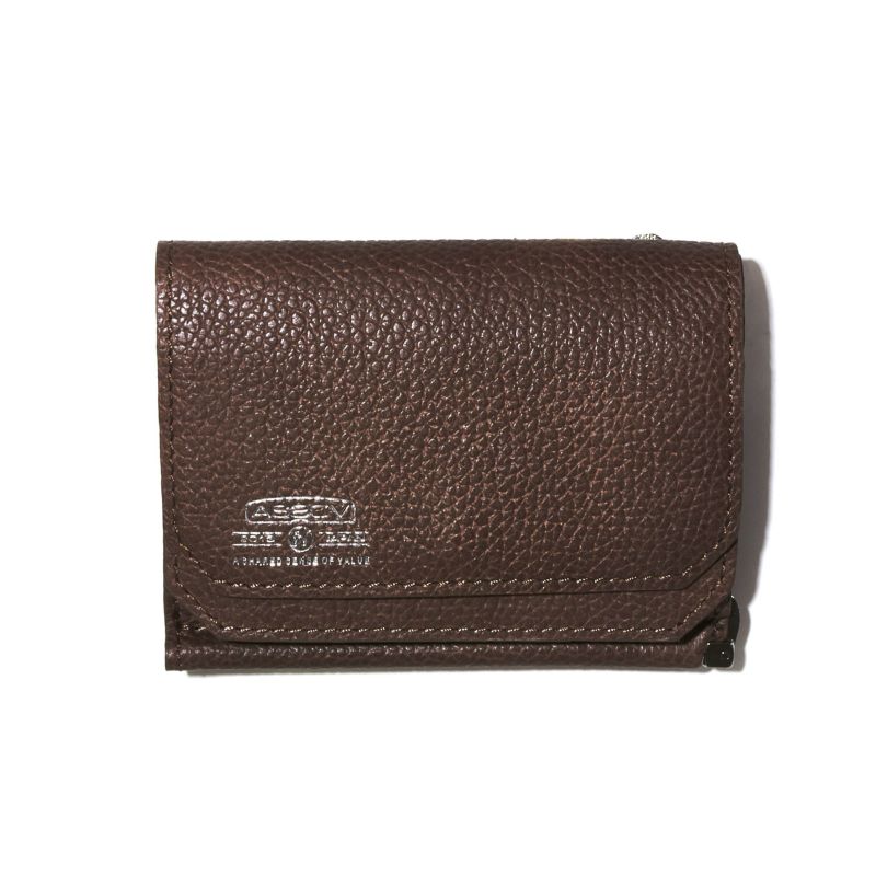 SHRINK LEATHER MOBILE WALLET MONEY CLIP/BROWN - 081702-22