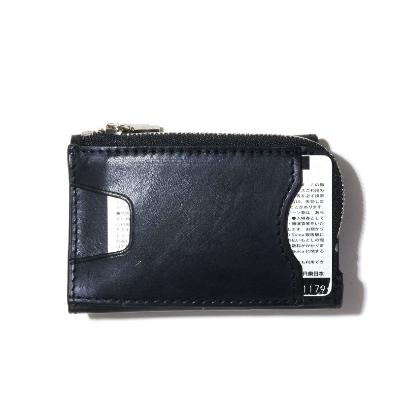 LEATHER MOBILE WALLET KEY CASE/NAVY