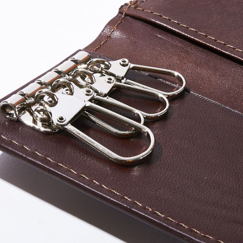 LEATHER MOBILE WALLET KEY CASE/CAMEL