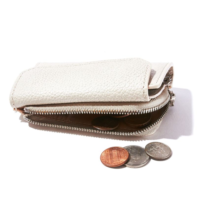 SHRINK LEATHER MOBILE WALLET KEY CASE/BROWN