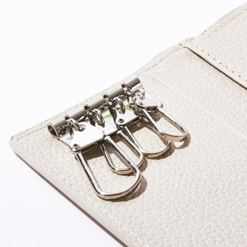 SHRINK LEATHER MOBILE WALLET KEY CASE/BLACK