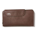 SHRINK LEATHER MOBILE WALLET LONG/BROWN - 081700-22