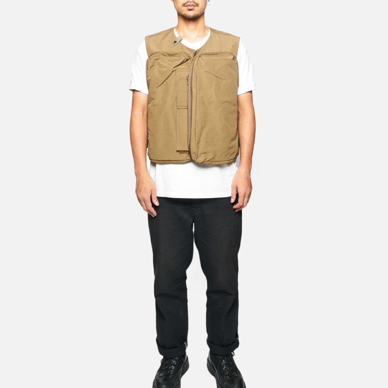 SHRINK NYLON CAMP VEST 2/KHAKI