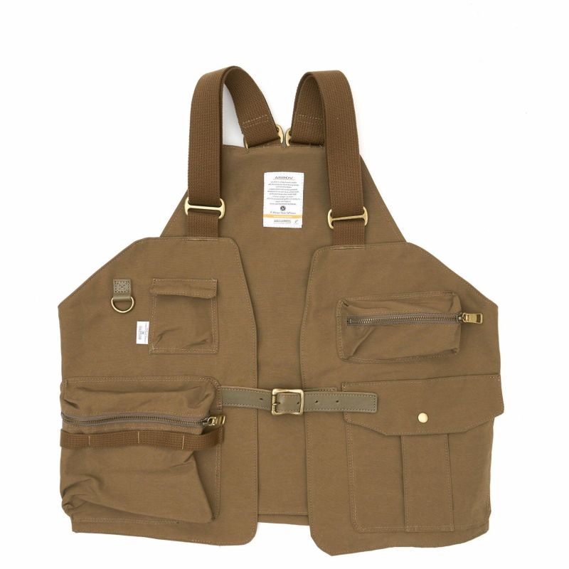 SHRINK NYLON CAMP VEST/KHAKI - 011900-65