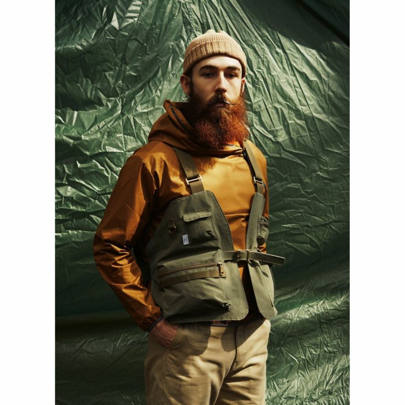 SHRINK NYLON CAMP VEST/NAVY