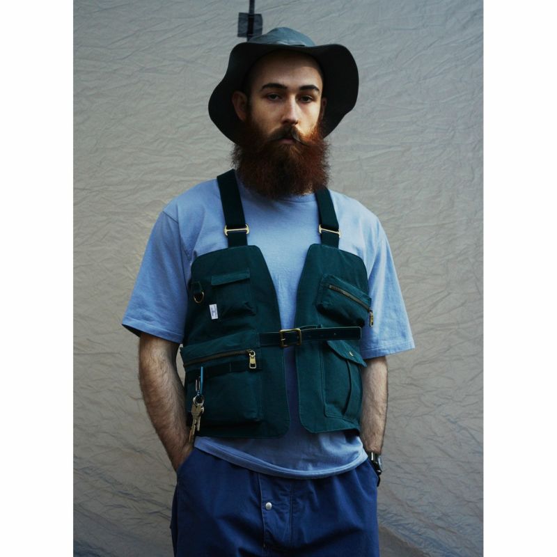 SHRINK NYLON CAMP VEST/NAVY