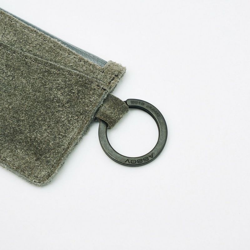 WATER PROOF SUEDE COIN CASE/GRAY
