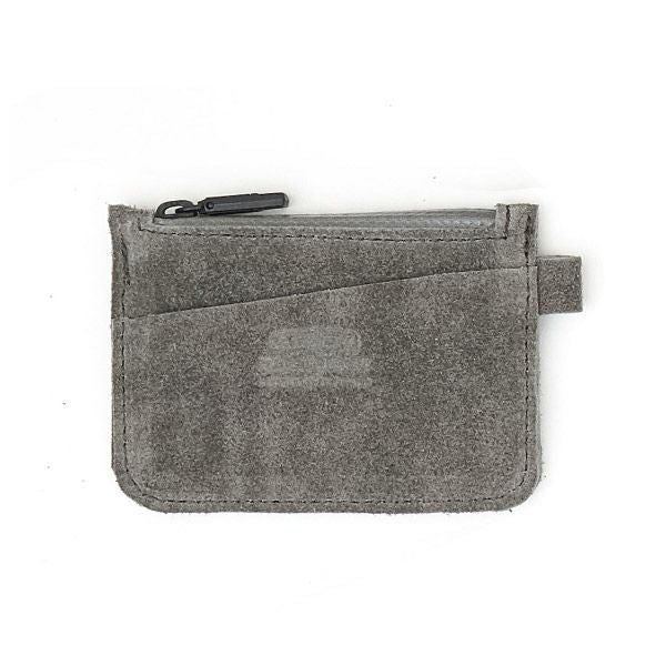 WATER PROOF SUEDE COIN CASE/GRAY - 091756-15
