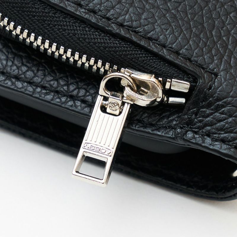 SHRINK LEATHER MOBILE MULTI CASE sizeL/BROWN