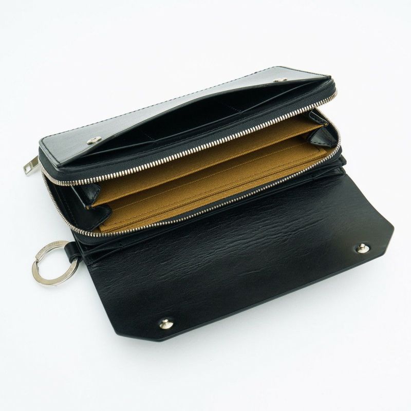 OILED ANTIQUE LEATHER LONG WALLET/CHOCO