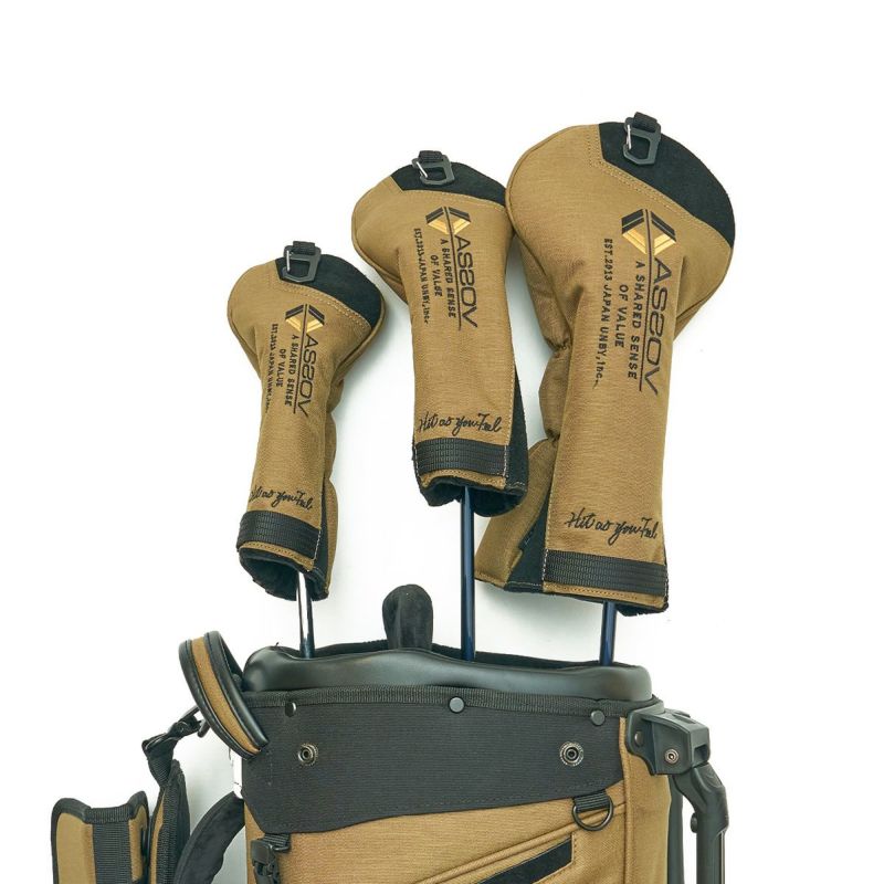 CORDURA FINE TEX FAIRWAY WOODCOVER GOLF SERIES/CAMEL