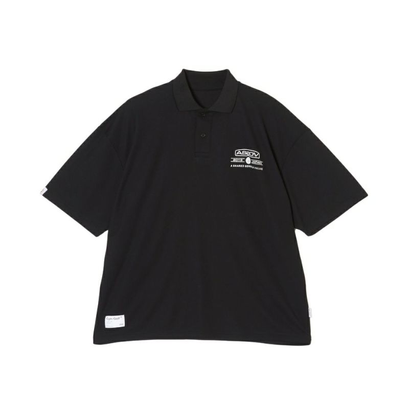 AS2OV×CPH Exclusive OVERSIZE S/S POLO - BLACK