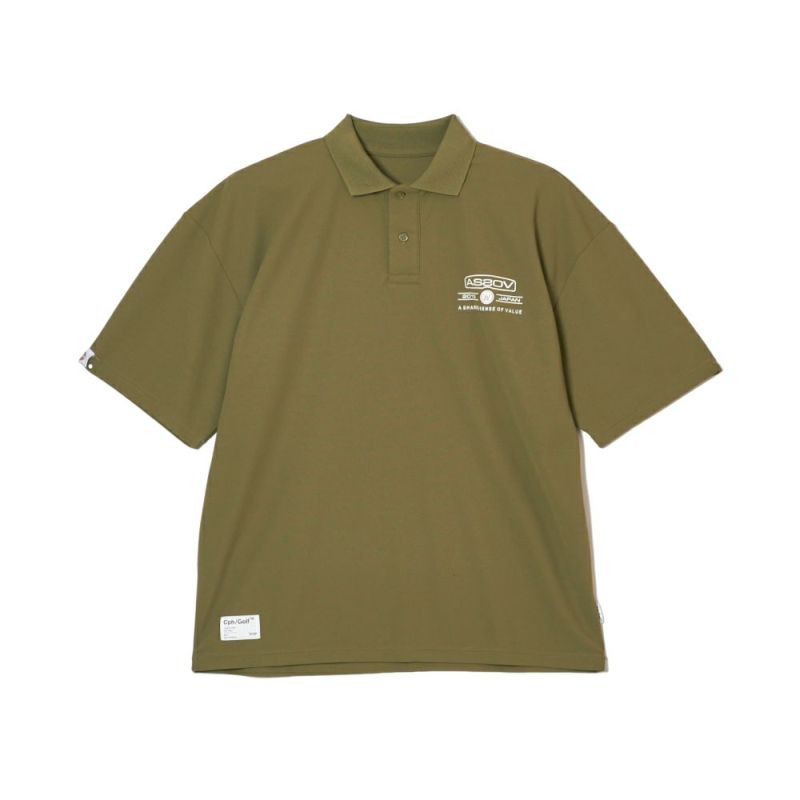 AS2OV×CPH Exclusive OVERSIZE S/S POLO - KHAKI