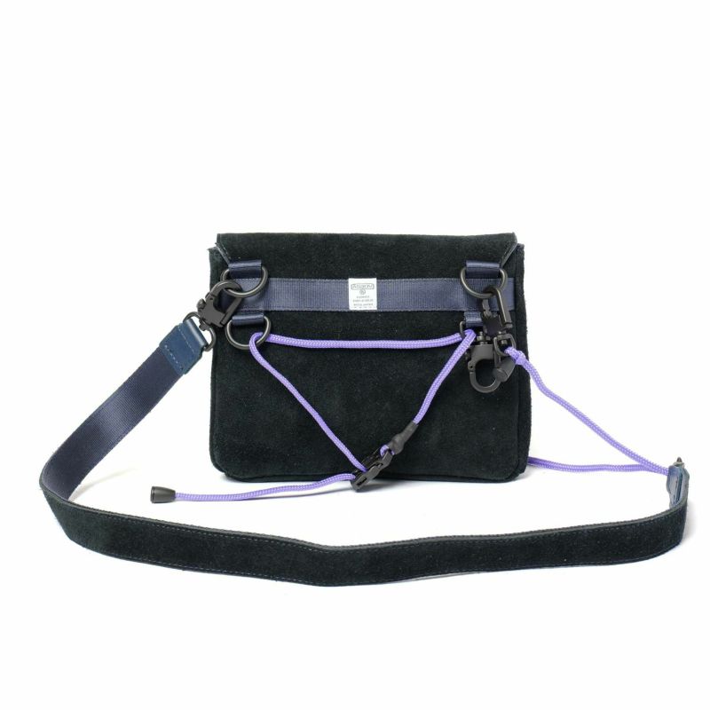 AS2OV×TDR（Garbstore） WATER PROOF SUEDE Sacoche Wallet NAVY