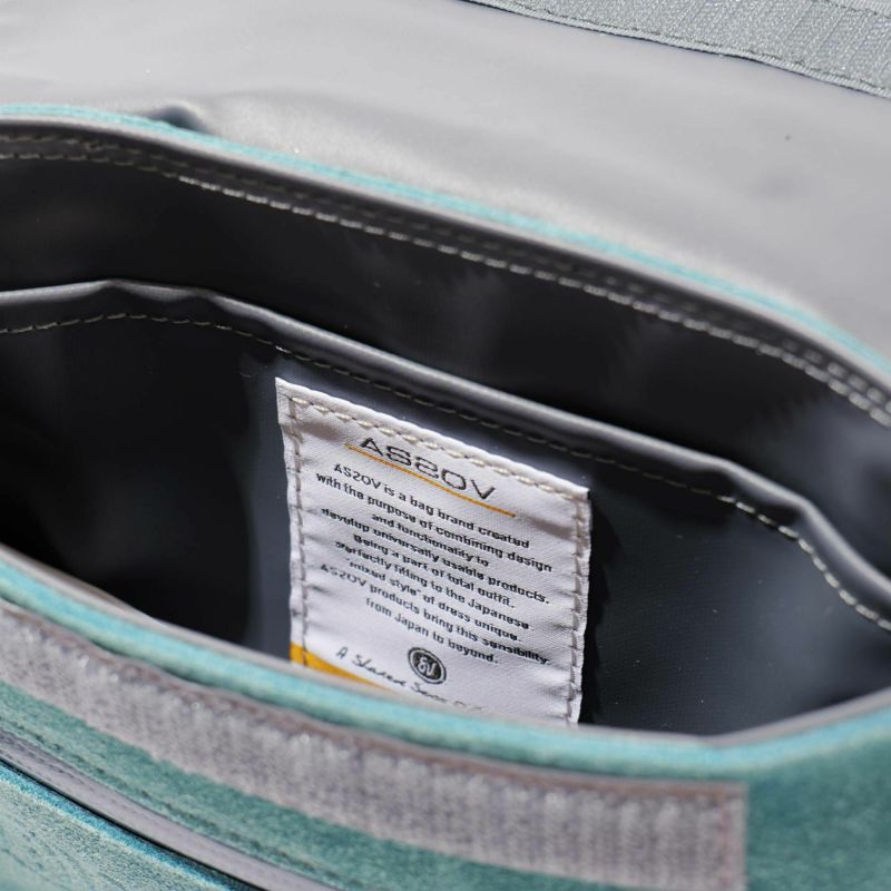 AS2OV×TDR（Garbstore） WATER PROOF SUEDE Sacoche Wallet NAVY