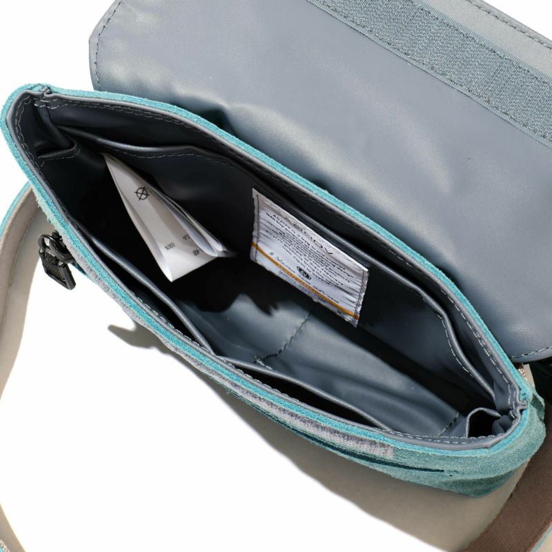 AS2OV×TDR（Garbstore） WATER PROOF SUEDE Sacoche Wallet TURQUOISE