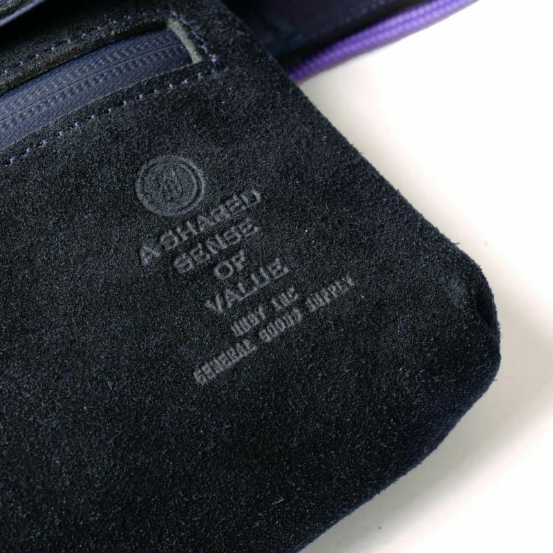 AS2OV×TDR（Garbstore） WATER PROOF SUEDE Sacoche Wallet NAVY