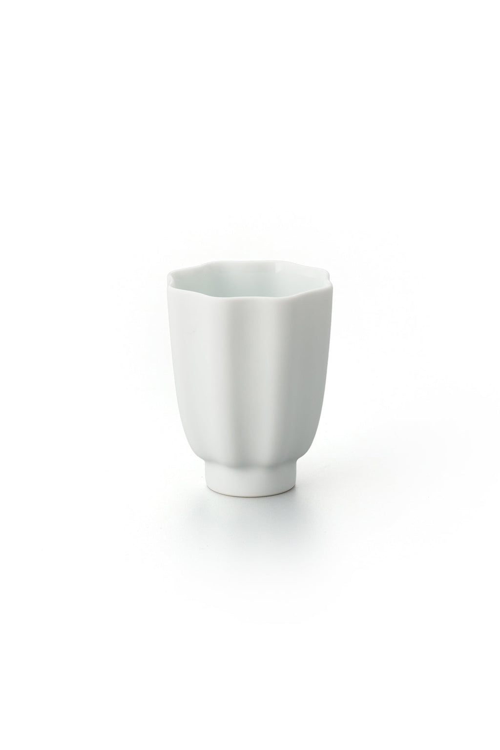 PORCELAIN POTTERY TEA CUP - WHITE