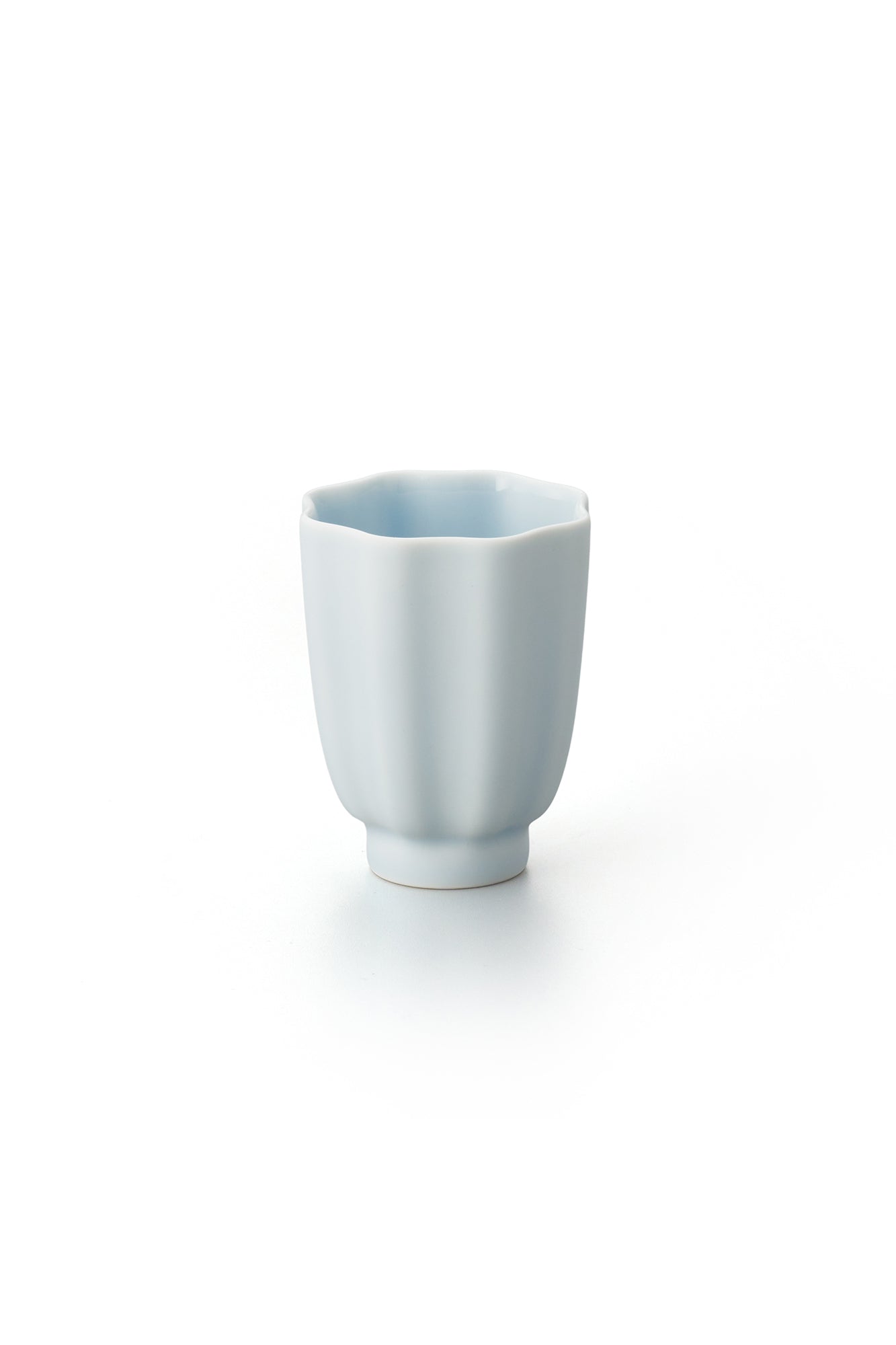 PORCELAIN POTTERY TEA CUP - OPALIN BLUE