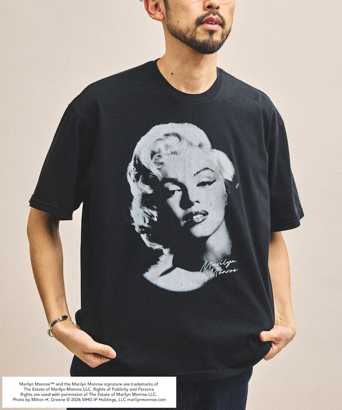Marilyn Monroe Face Crack Photo T-Shirt