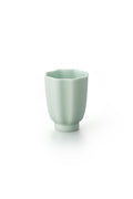PORCELAIN POTTERY TEA CUP - CLEARLY AQUA