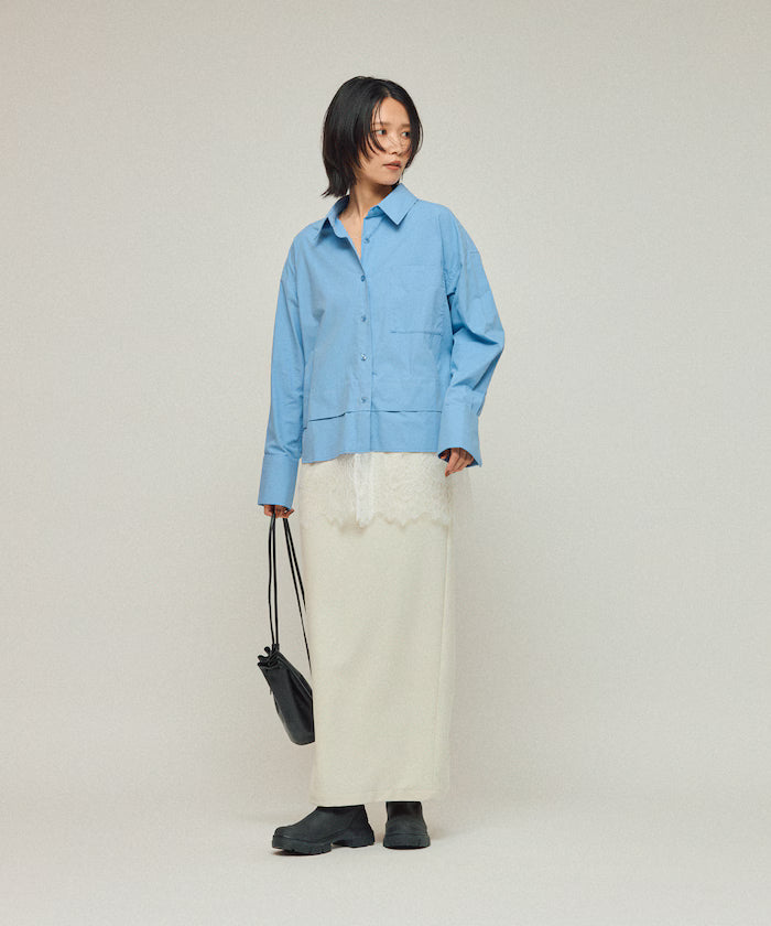 Oversized Lace Layered Shirt