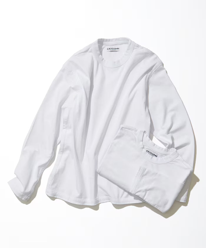 2-Pack Reversible Long Sleeve Tee “TIGHT FIT” - White