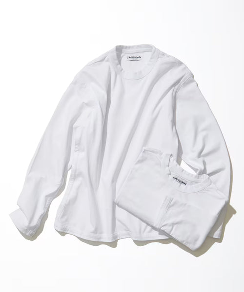 2-Pack Reversible Long Sleeve Tee “TIGHT FIT” - White