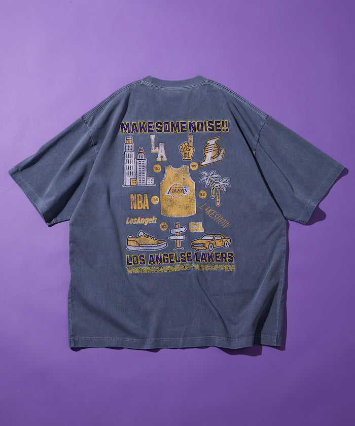 NBA × FREAK'S STORE Special Team Illustration Graphic Back Print Crew Neck T-Shirt