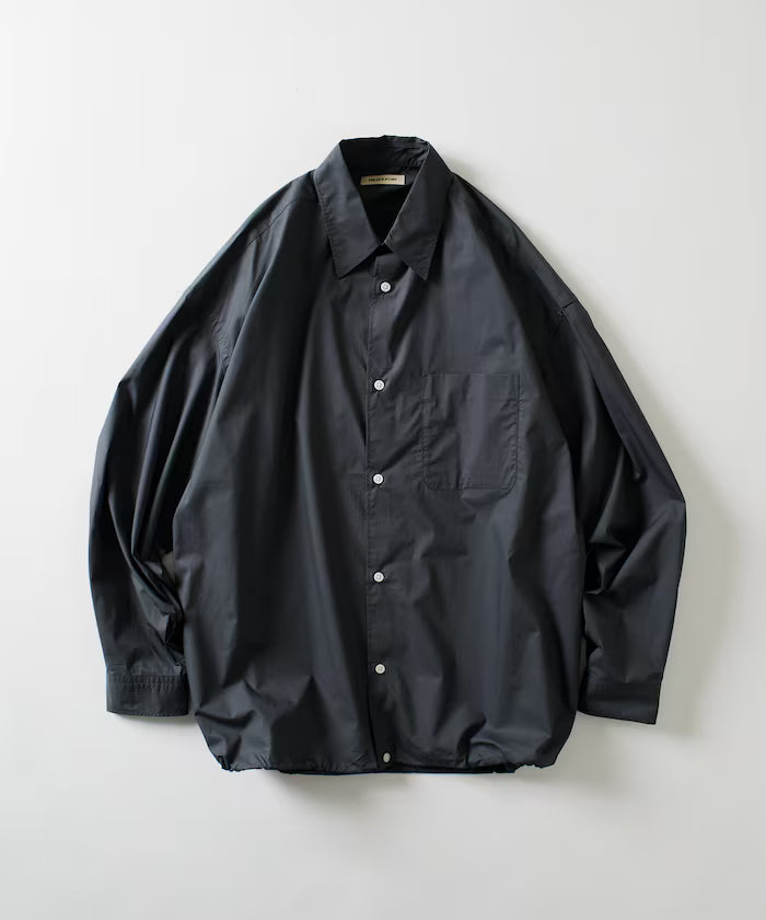 Wide Silhouette Spindle Regular Color Shirt / Hem Code 【Limited Edition】