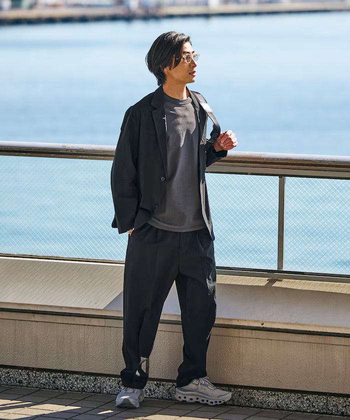 AiRide/AiRide Relax Fit Seersucker Setup/Tailored Jacket/Wide Slacks/Quick Dry/UV Cut 【Limited Release】