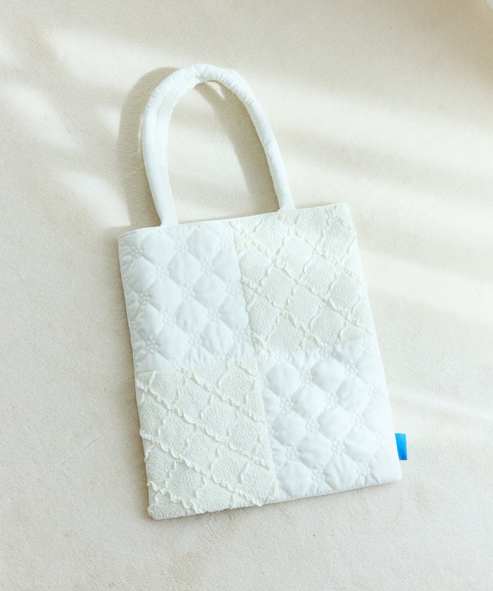 Flower Quilt Patchwork Tote Bag