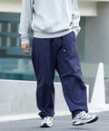 Wide Silhouette Stretch Nylon Climbing Pants [Limited Edition] - Navy