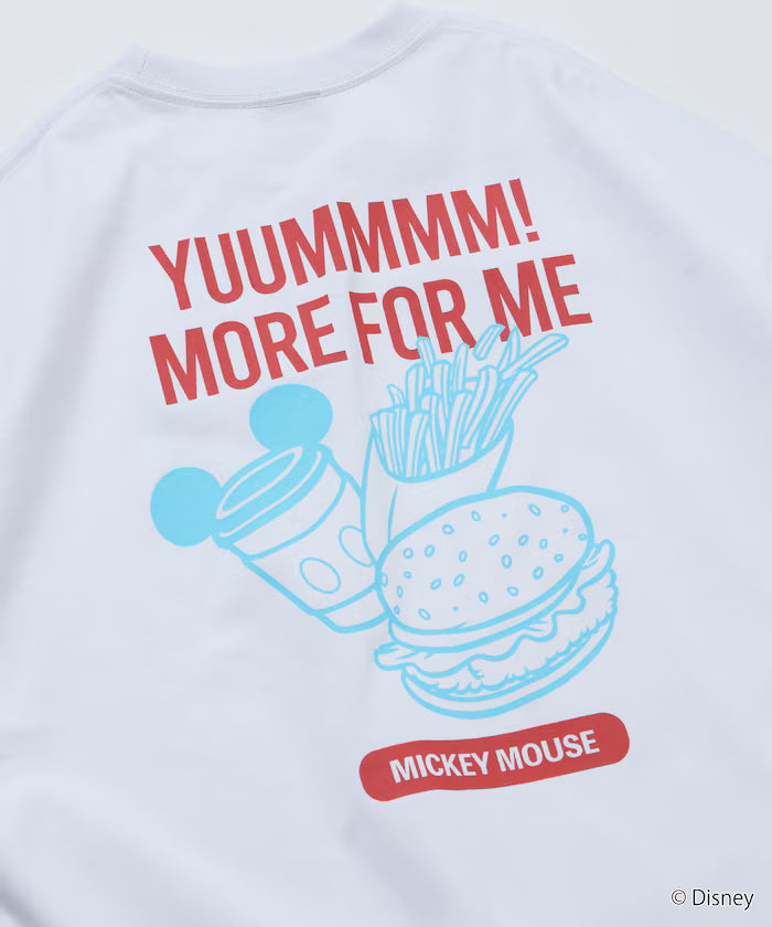 DISNEY/Mickey Mouse/Exclusive Crew Neck Printed Sweatshirt/FOOD 【Limited Release】
