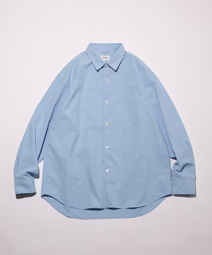 AIRDRY HIGH TECHYARN high-performance material broad regular color shirt long sleeve/quick-drying/heat shielding