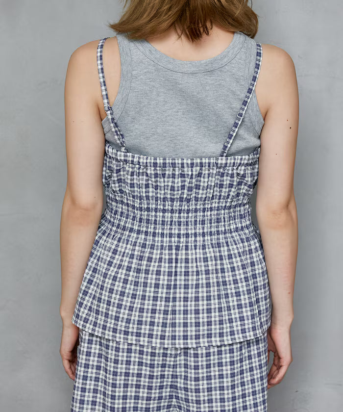 Shearling camisole x short pants set limited edition