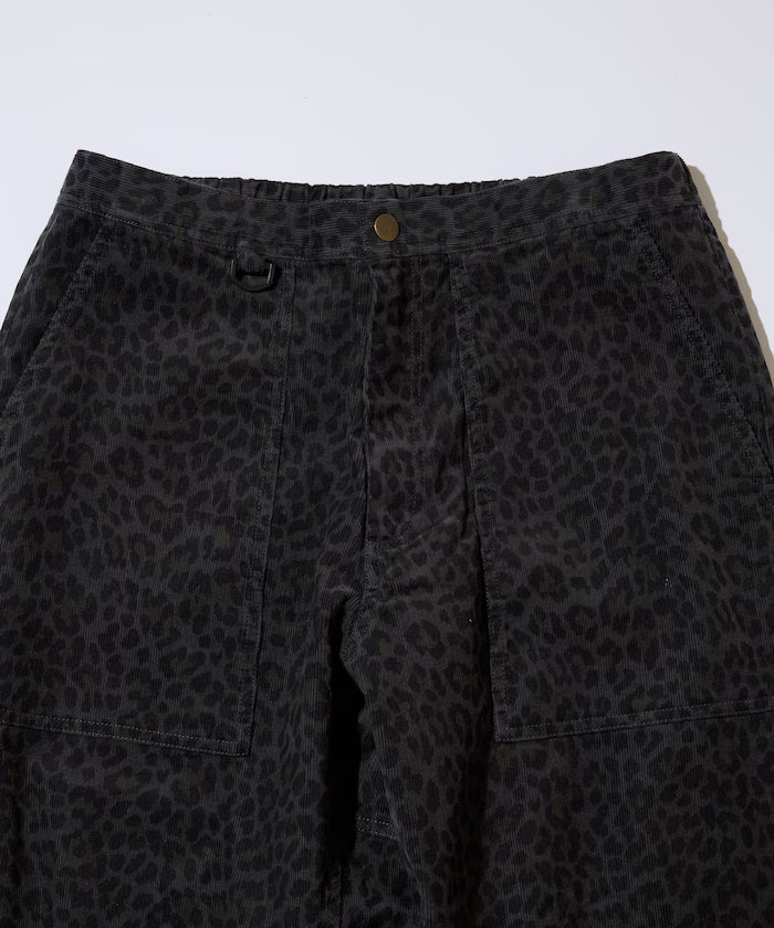 Wide Straight Silhouette All-Over Print Light Corduroy Easy Pants [Compatible with Set Up]