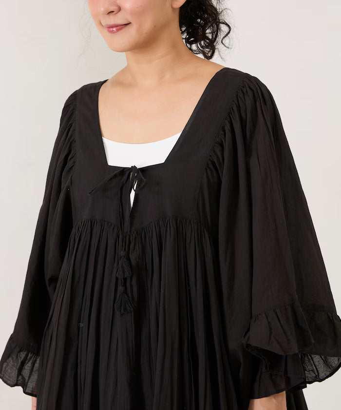 India Square Neck Frilled Dress