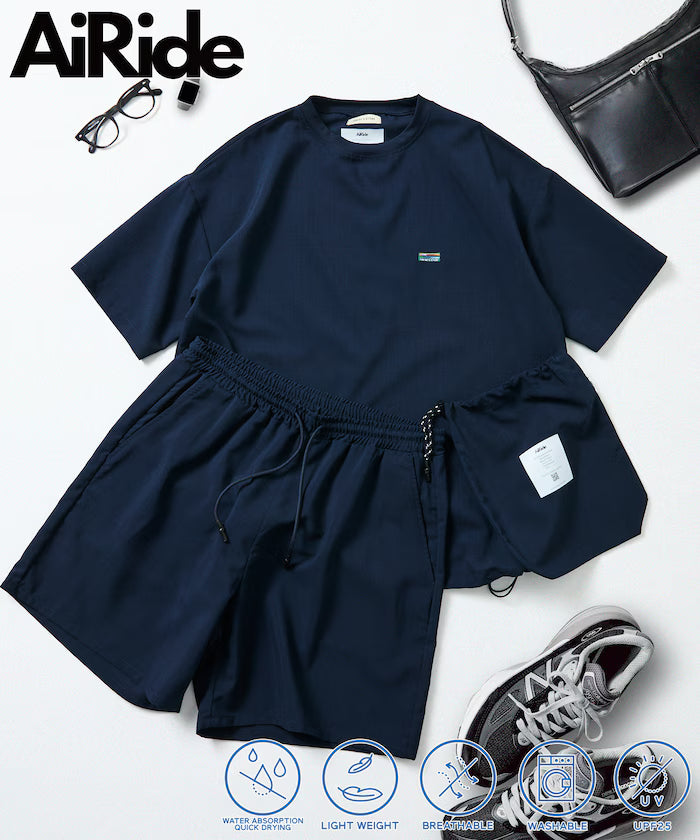 AiRide/AiRide Packable Setup / Crew Neck Pullover / Shorts [Limited Release] - Navy